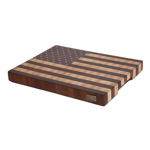 Maple/Mahogany/Purple Heart Wood American Flag Design Cutting Board